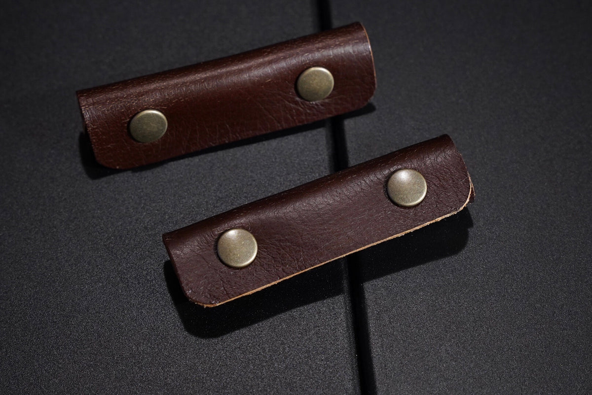 アルミコンテナ持ち手レザー