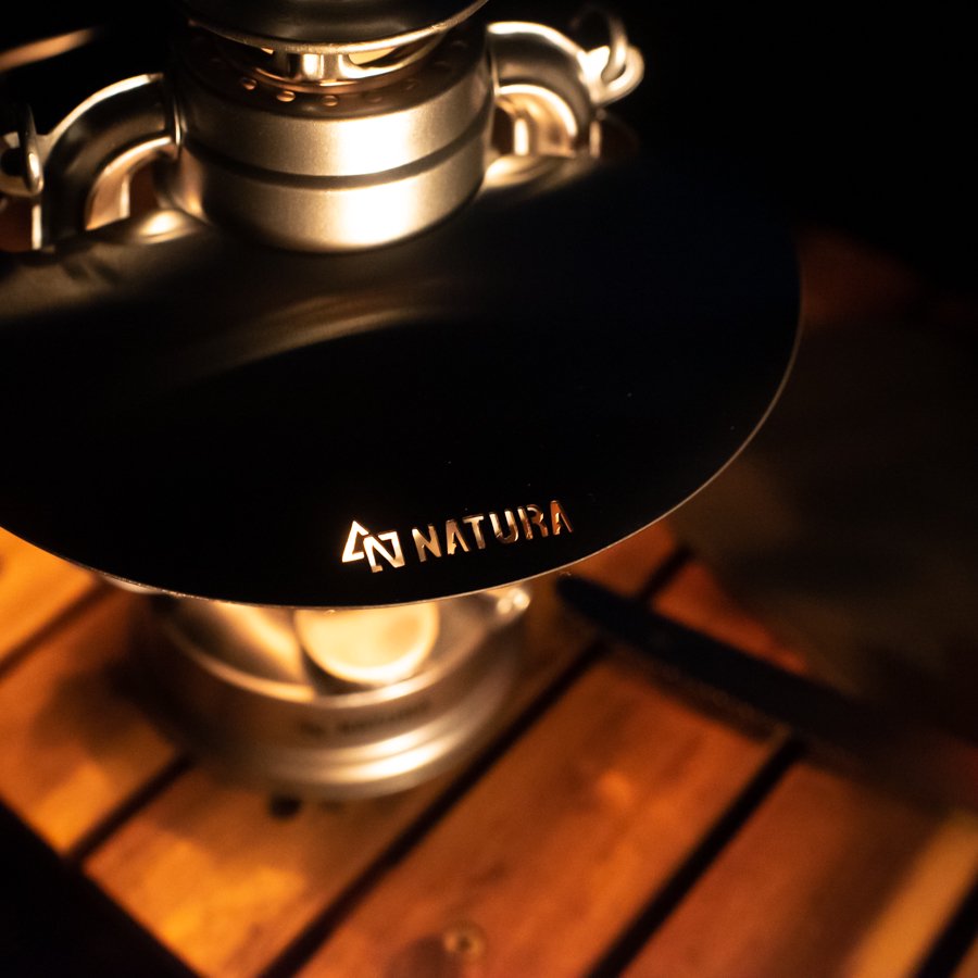 シルバー小型オイルランタン&ランタンシェード【色付きホヤ・真鍮ネームプレート付き】