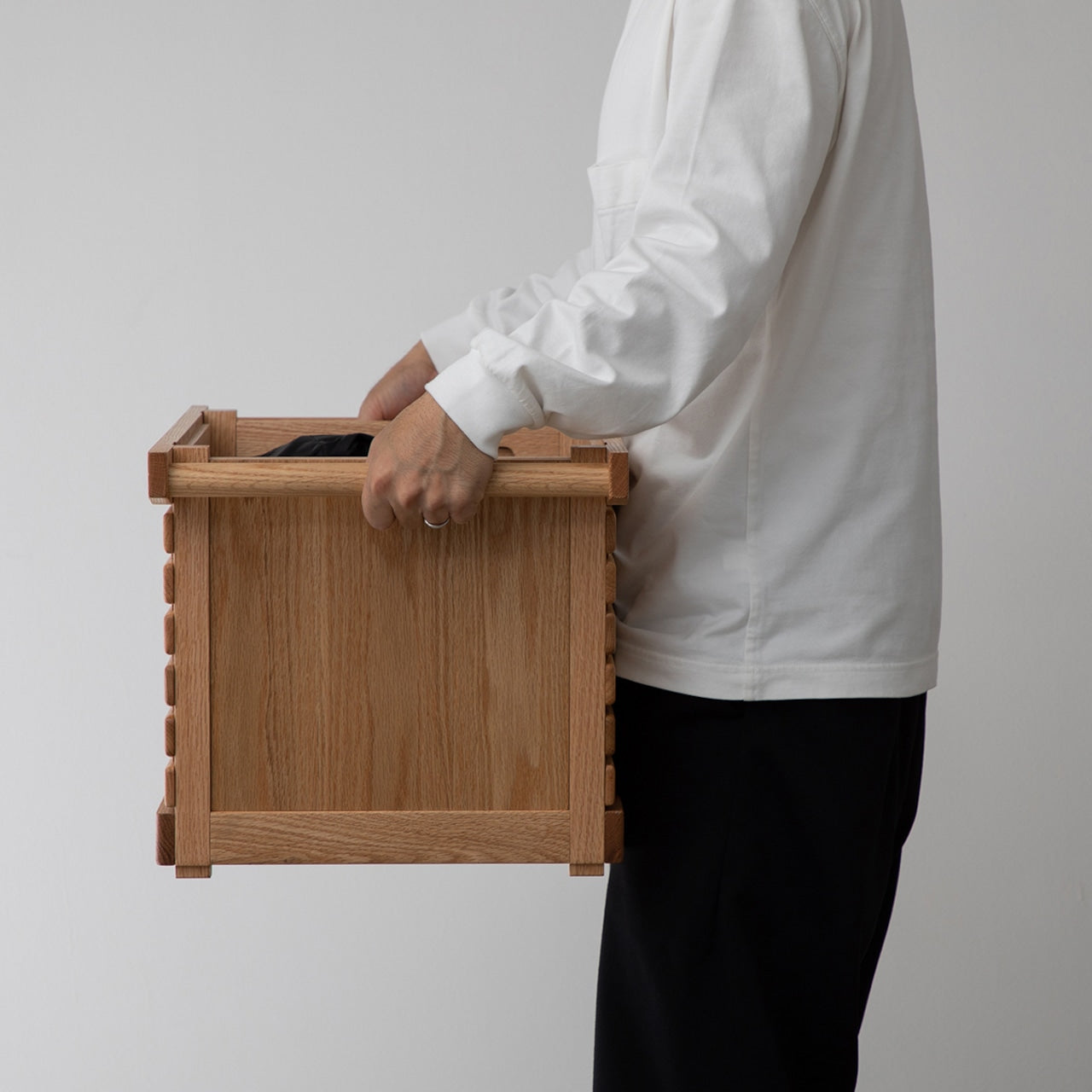 シェルフコンテナ Mオーク