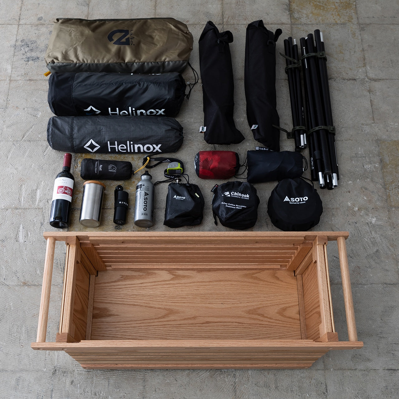 シェルフコンテナLオーク