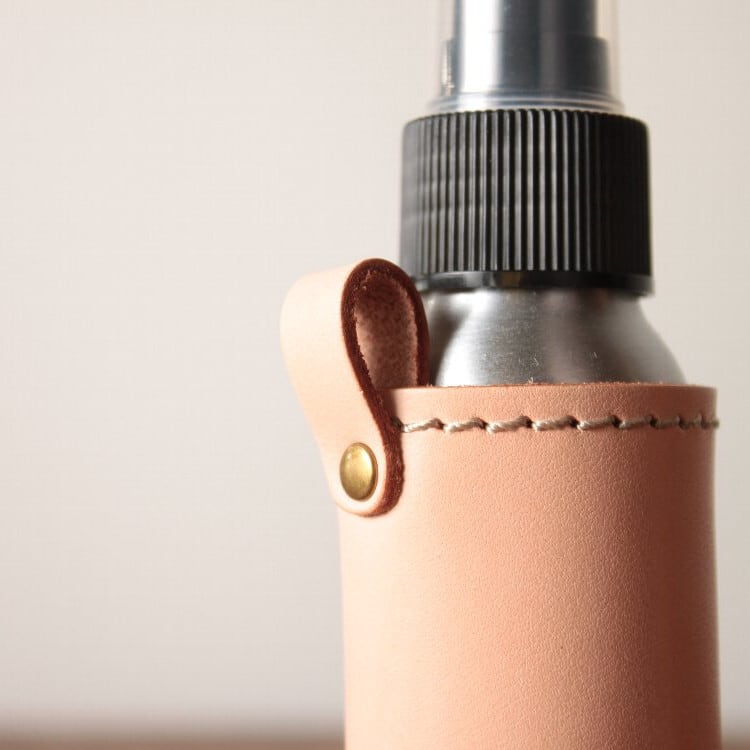 スプレーボトル&ヌメ革ホルダーセット