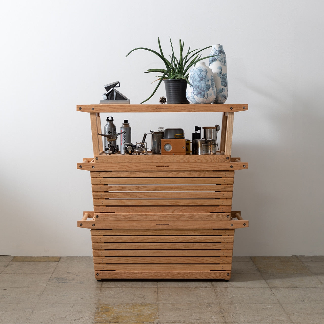 シェルフコンテナLオーク