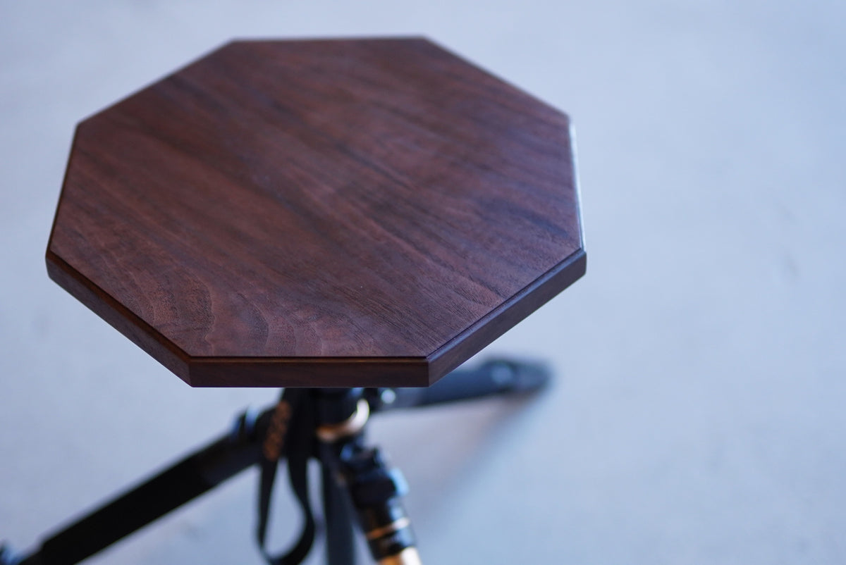 Octagon Plate Solid Model Walnut