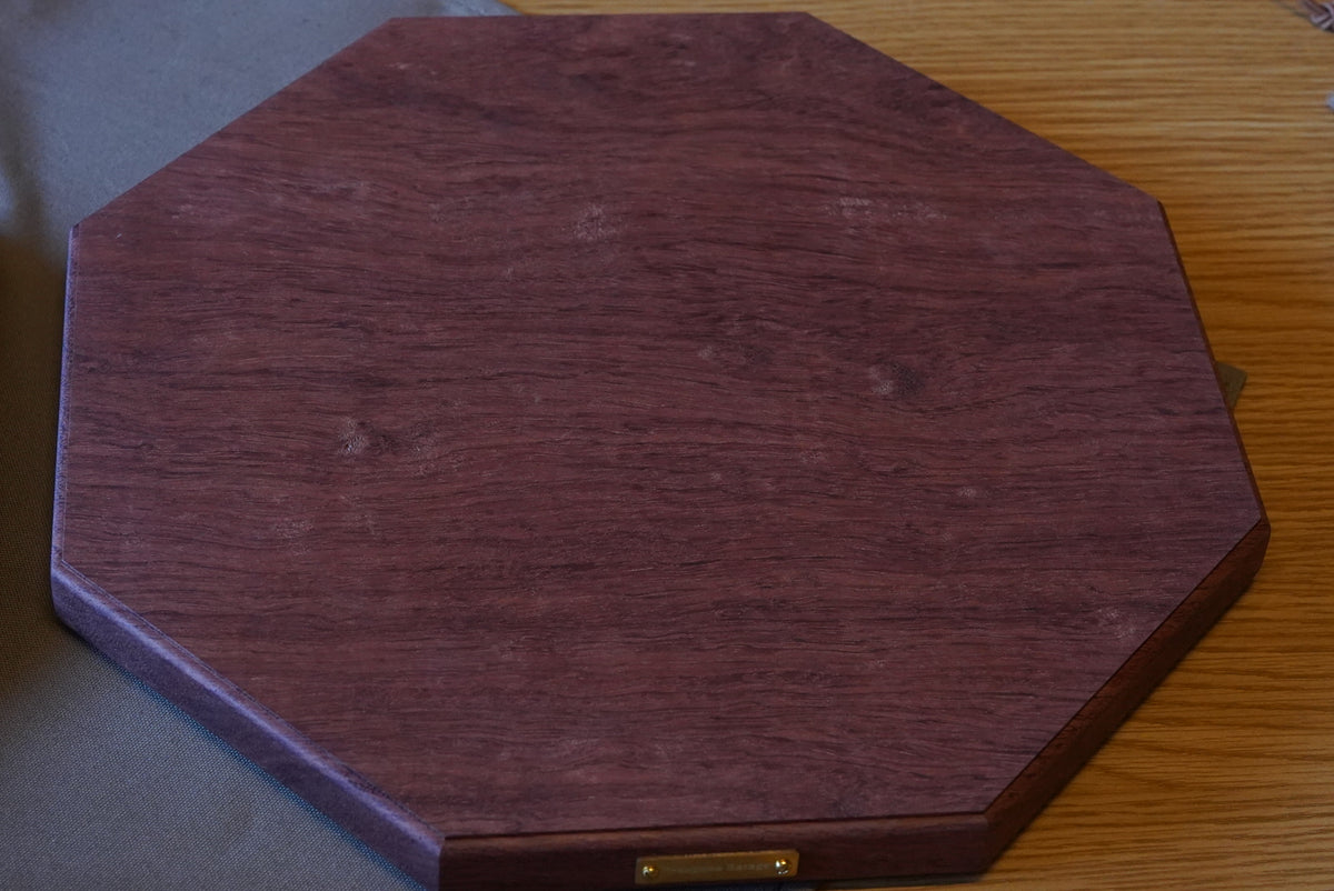 Octagon Plate Solid Model Walnut