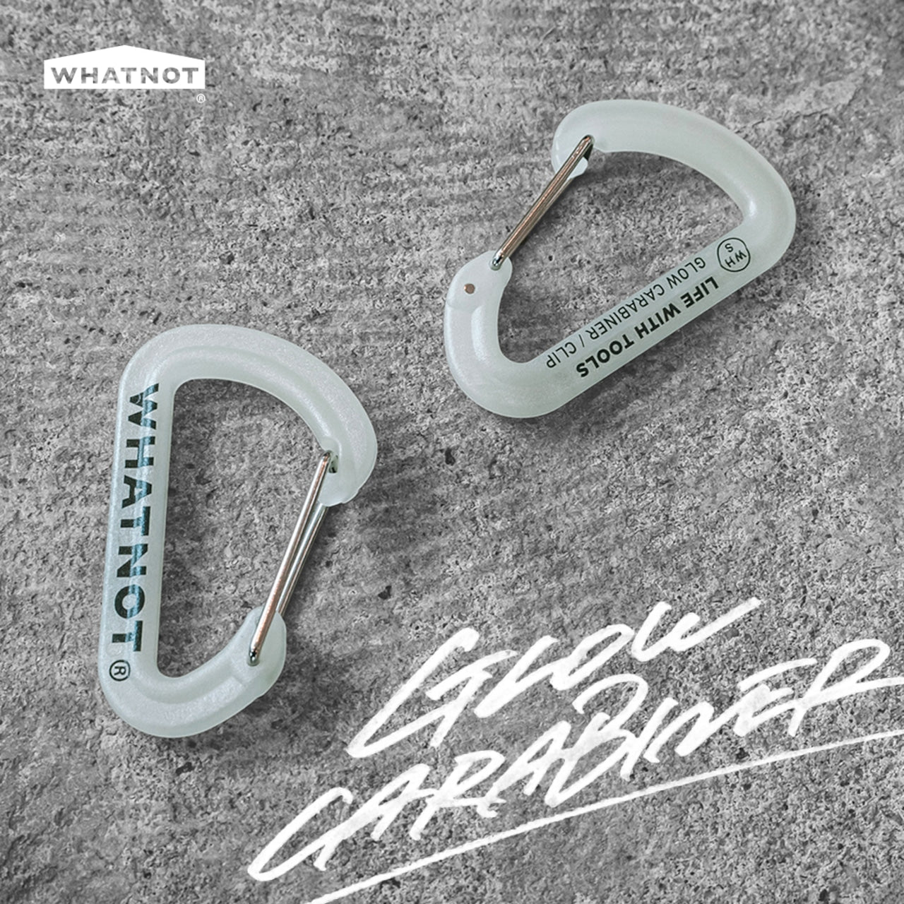 蓄光カラビナ|GLOW CARABINER