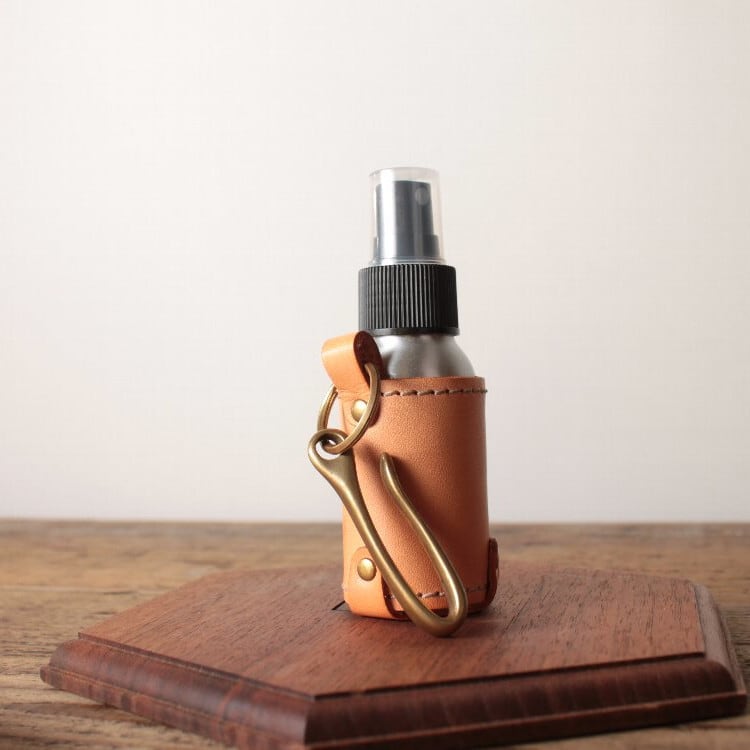 スプレーボトル&ヌメ革ホルダーセット
