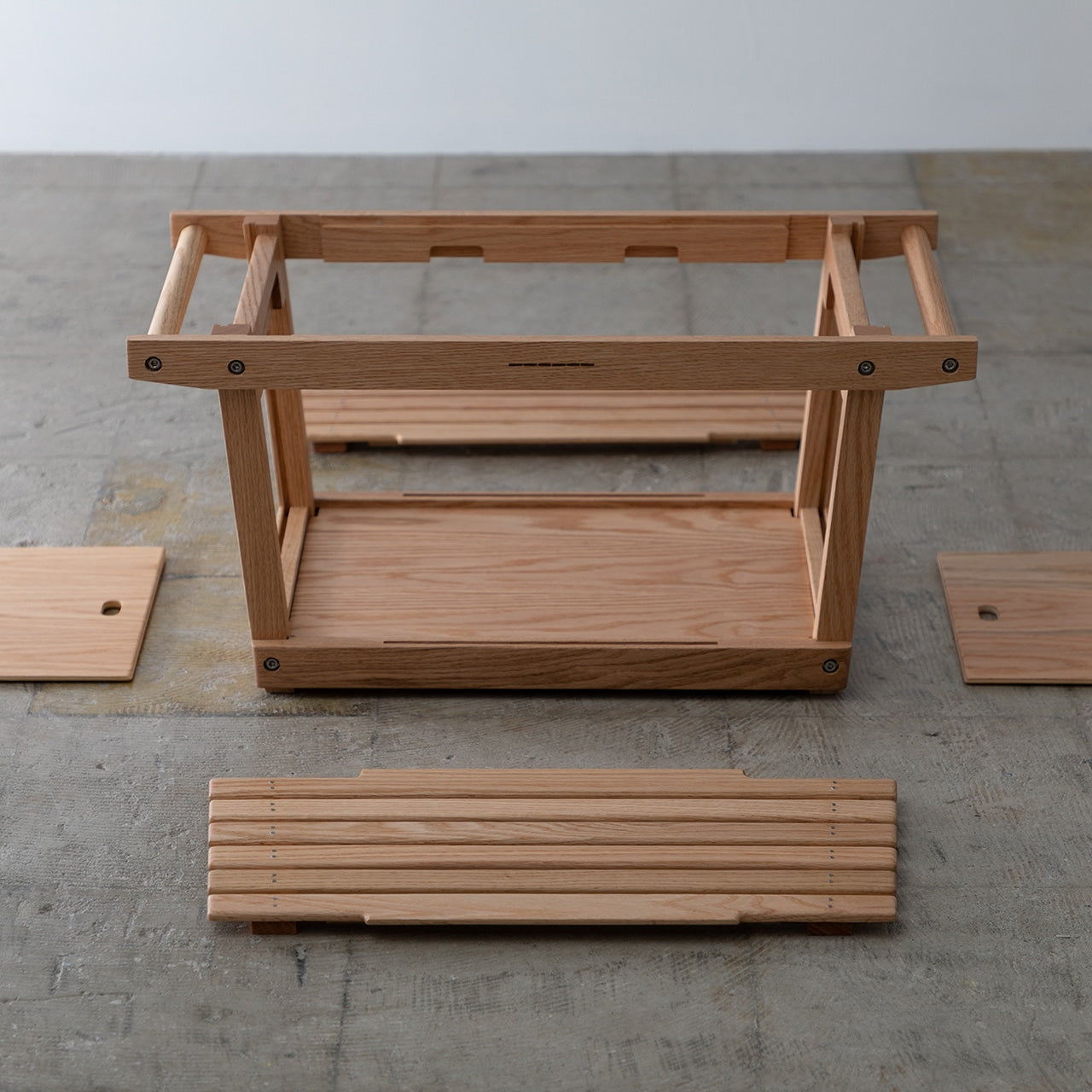 シェルフコンテナ Mオーク