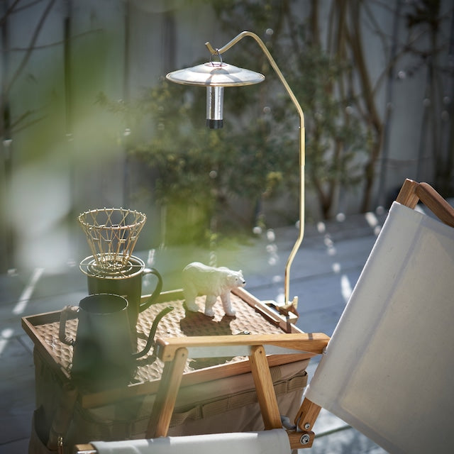 真鍮ハタガネ ランタンスタンド【ハイタイプ】