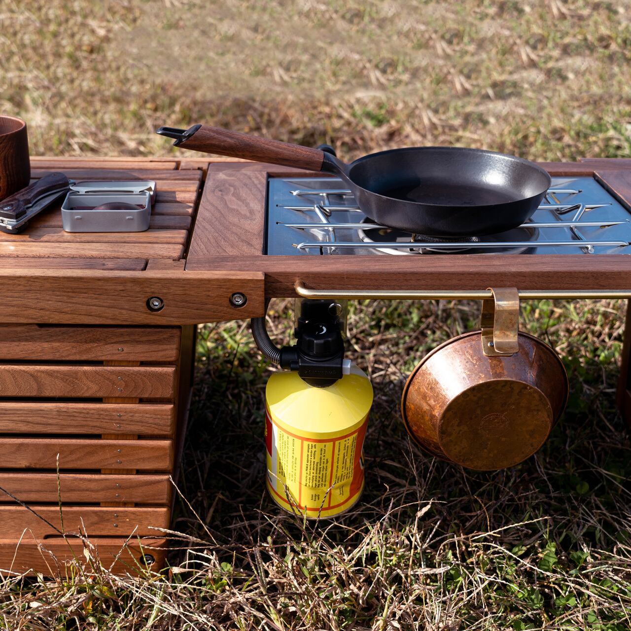 バーナーエクステンションテーブルウォルナット