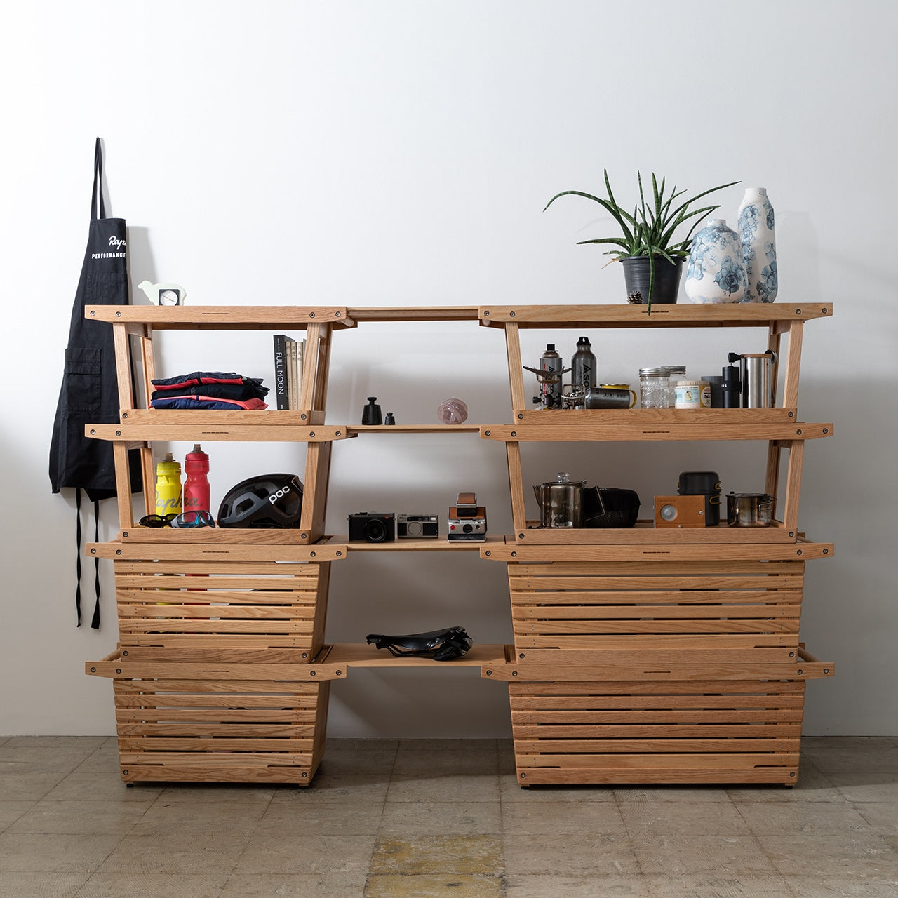 シェルフコンテナ Mオーク