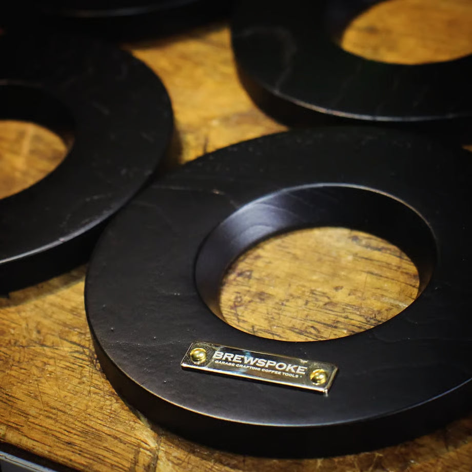 Dripper holder "Wood Black" ※真鍮プレート付き