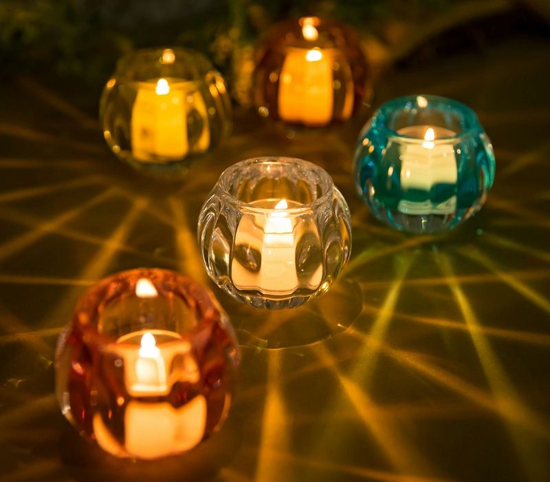 キャンドルグラス「スクワッシュ」(ブルー)