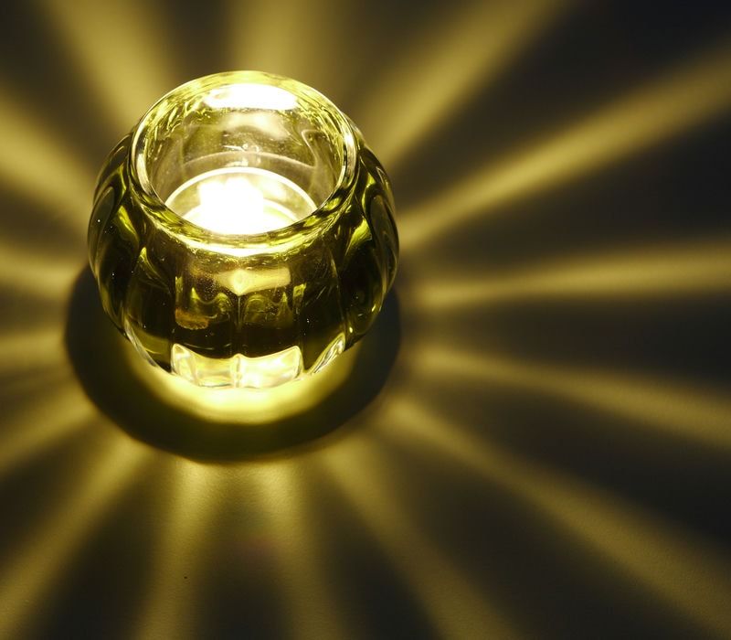 キャンドルグラス「スクワッシュ」(グリーン)