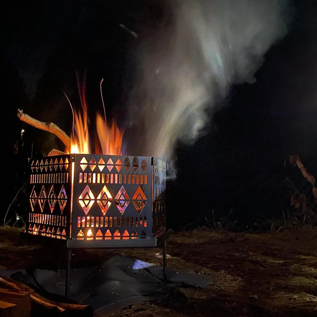 組立式焚火台「Dian」(ディアン)/【黒皮鉄】