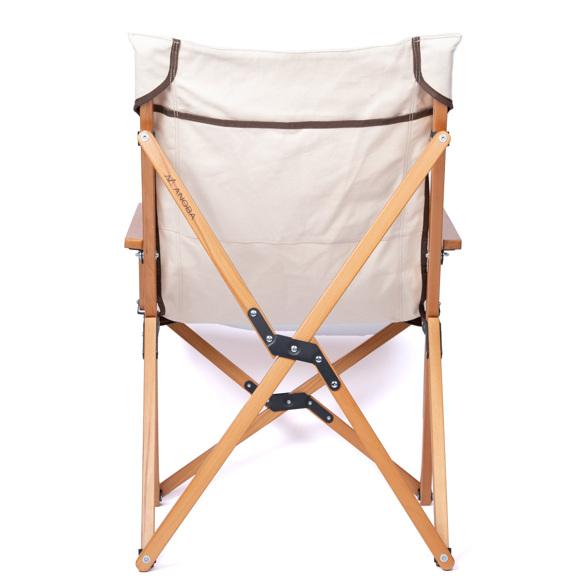 High back chair cotton white