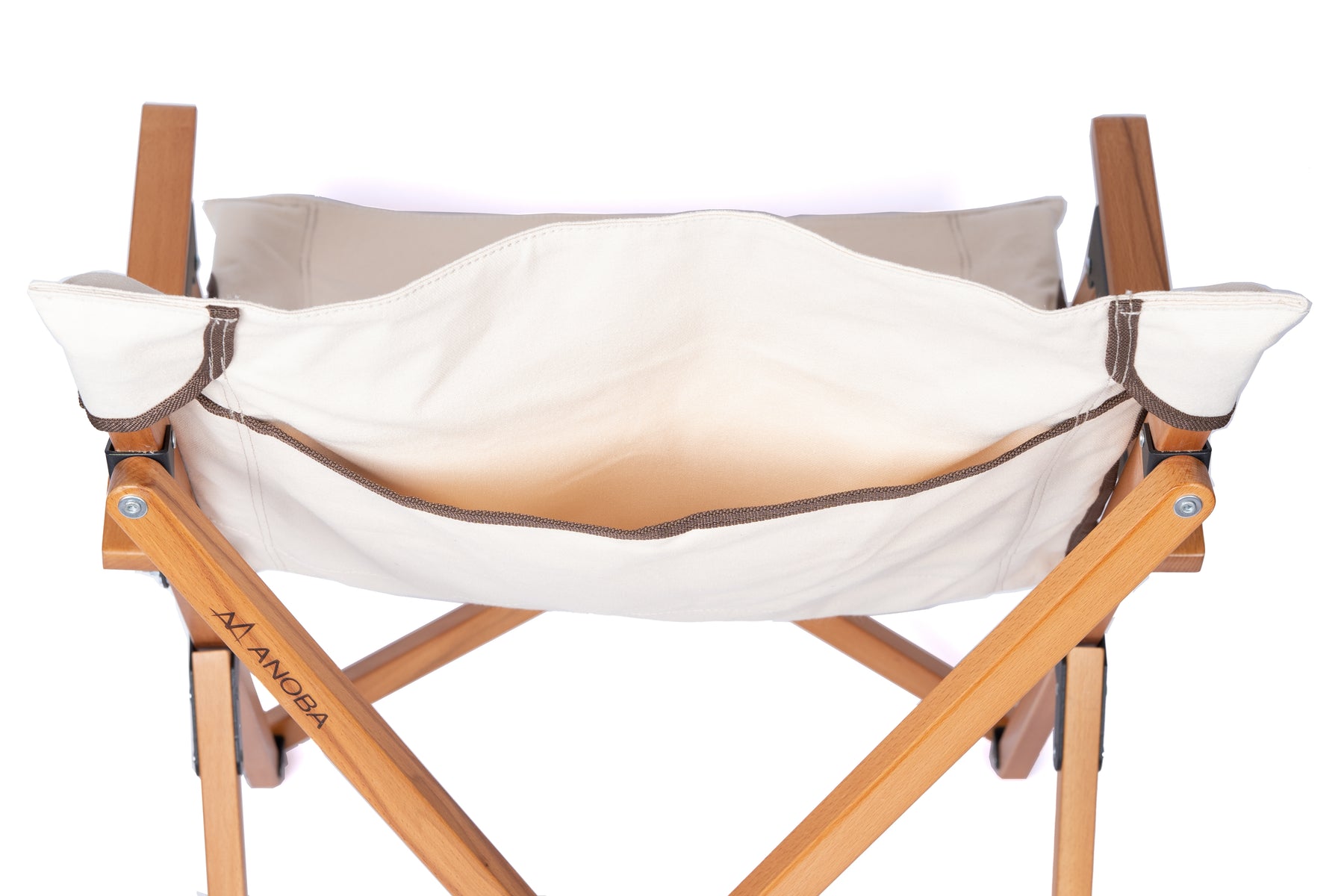 High back chair cotton white