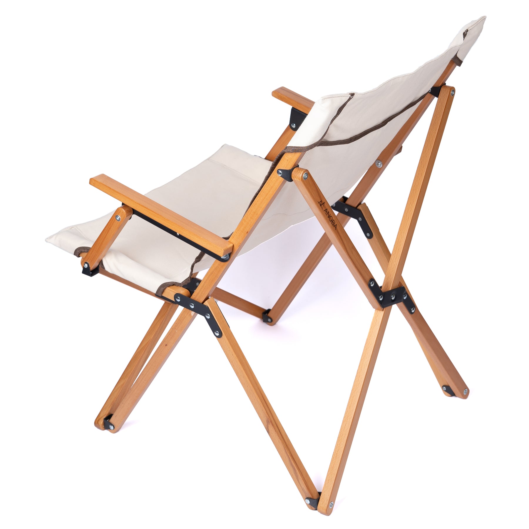 High back chair cotton white