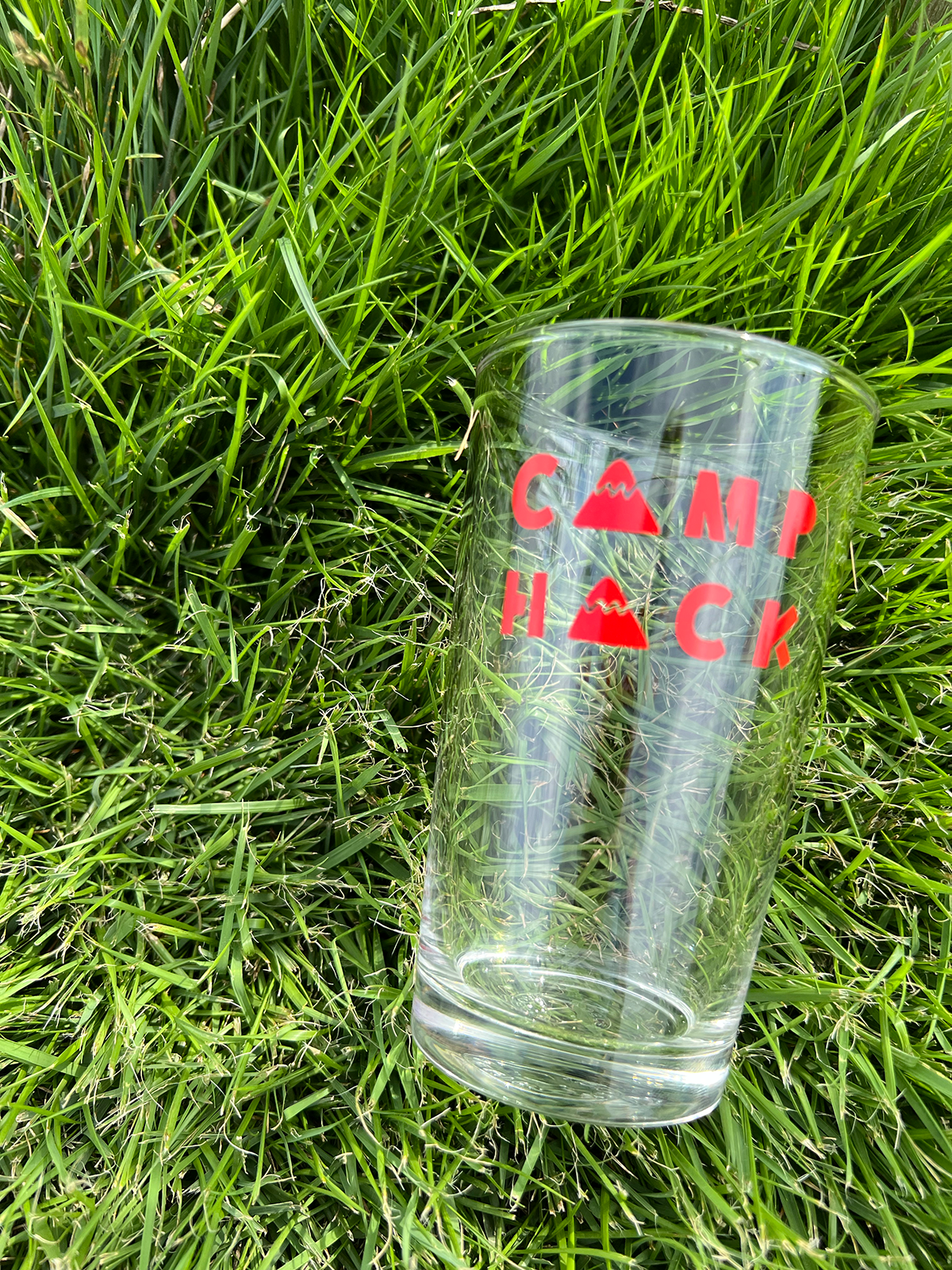 camp hack half pint glass (220ml)