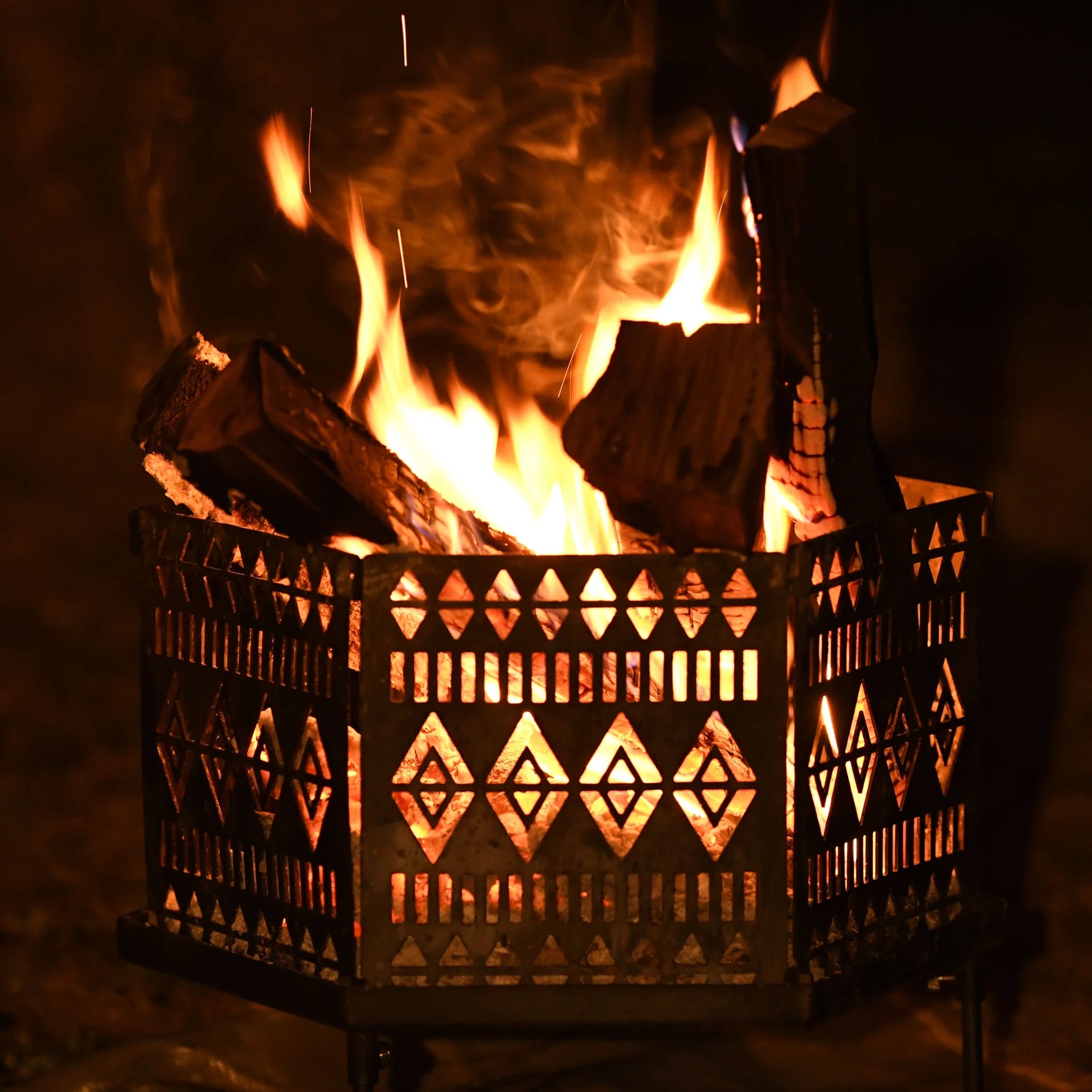 組立式焚火台「Dian」(ディアン)/【黒皮鉄】