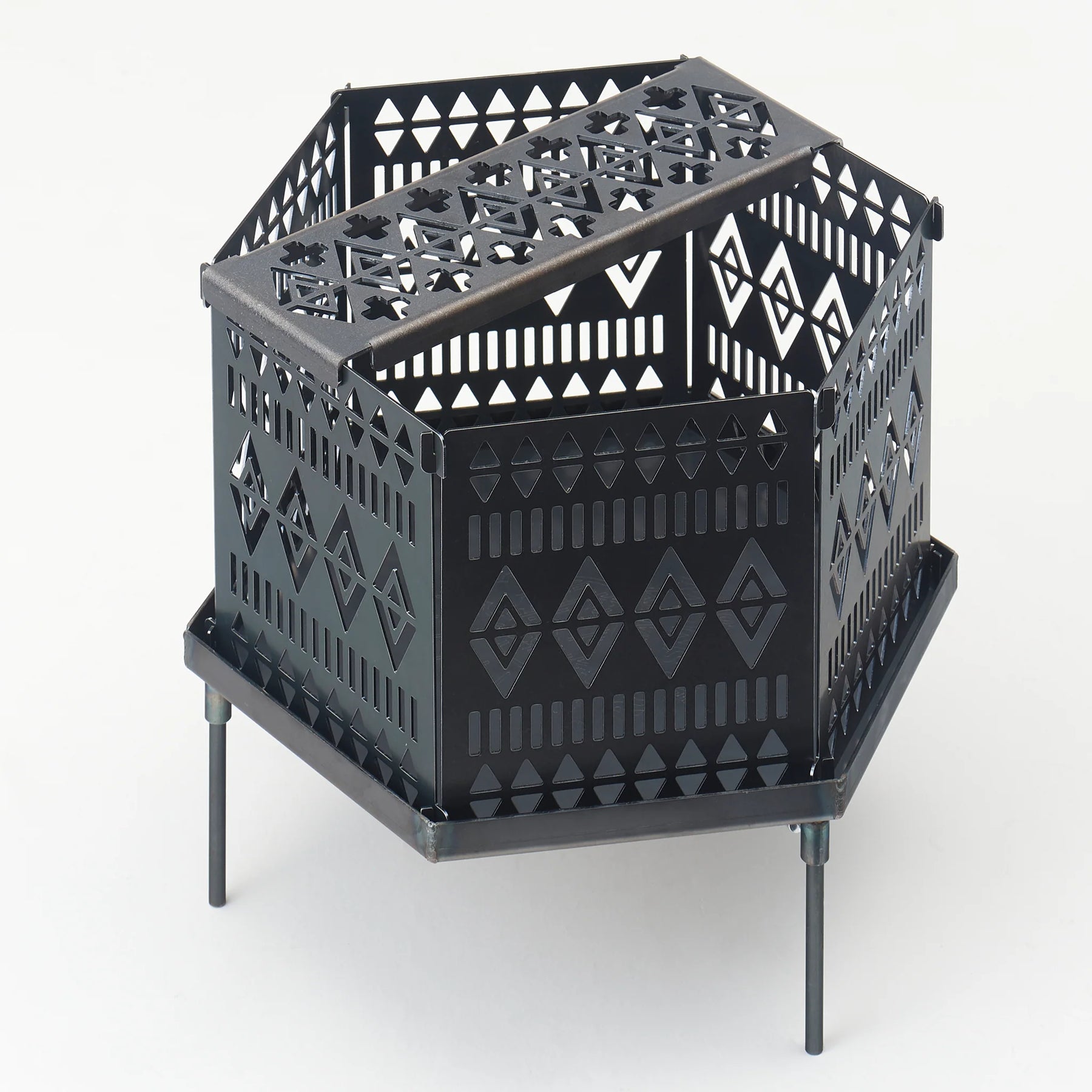 組立式焚火台「Dian」(ディアン)/【黒皮鉄】