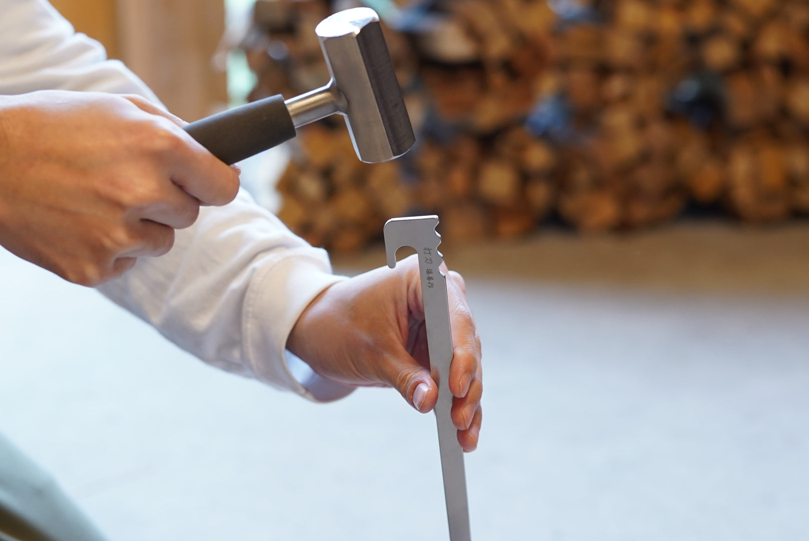 ステンレス製キャンプ用ペグ 『打刀』28cm