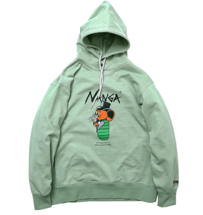 NANGA×Jerry Ukai ECO HYBRID Sleeping Jerry Marquez HOODIE(UNISEX)