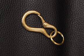 真鍮無垢ダルマ型カラビナホルダー