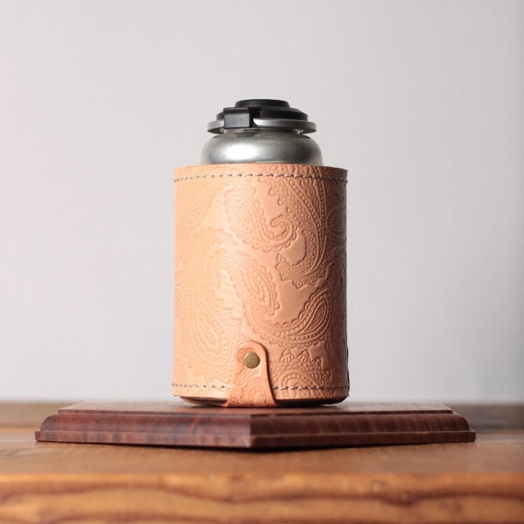 底パーツ付ショートタイプCBガス缶カバー（ペイズリー柄）