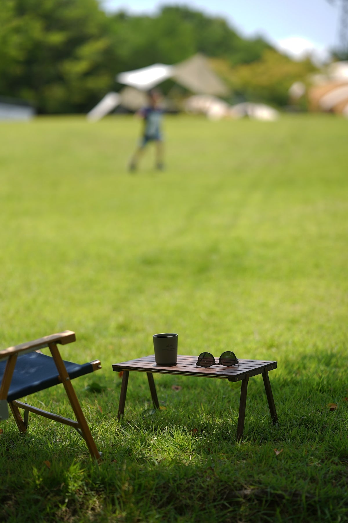 assemble mini table WG ( walnut gold )