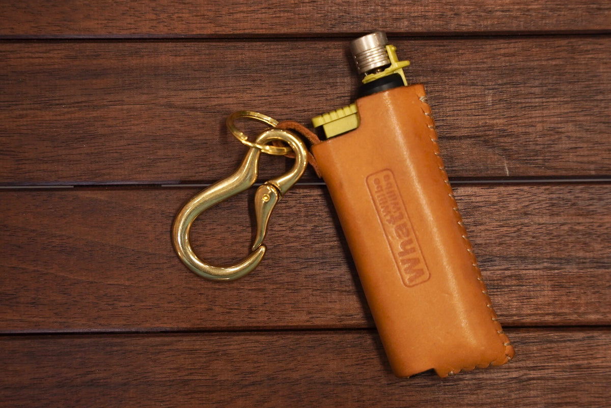 真鍮無垢ダルマ型カラビナホルダー