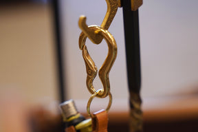 真鍮無垢ダルマ型カラビナホルダー