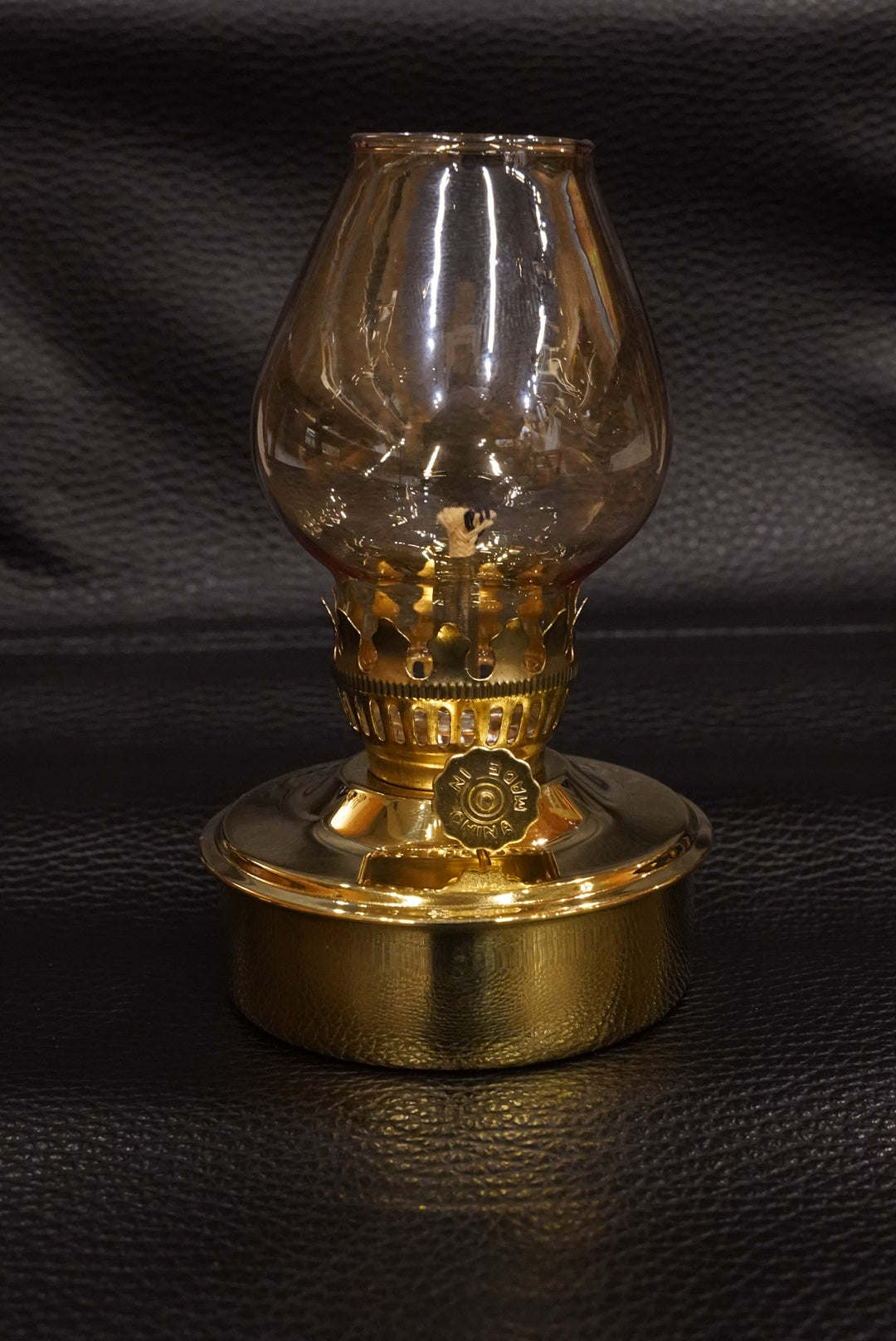 棒芯真鍮ランプ アンバー豆ホヤ