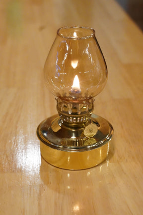 棒芯真鍮ランプ アンバー豆ホヤ