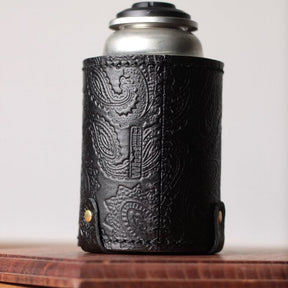 底パーツ付ショートタイプCBガス缶カバー（ペイズリー柄）