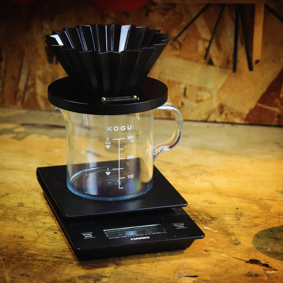 Dripper holder "Wood Black" ※真鍮プレート付き