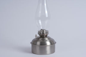 Dorsett Oil Lantern Table Lamp 12" (30.48cm) Silver